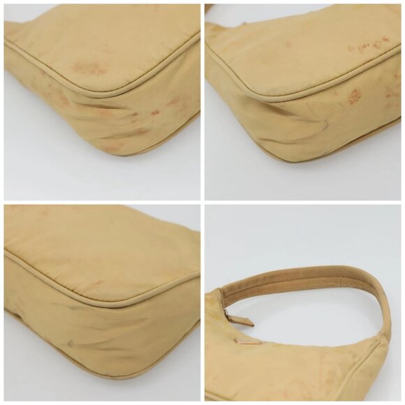 PRADA Accessory Pouch Nylon Beig - Picture 11 of 15